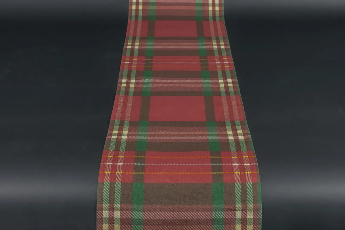 Winterkaro Tischläufer Rot