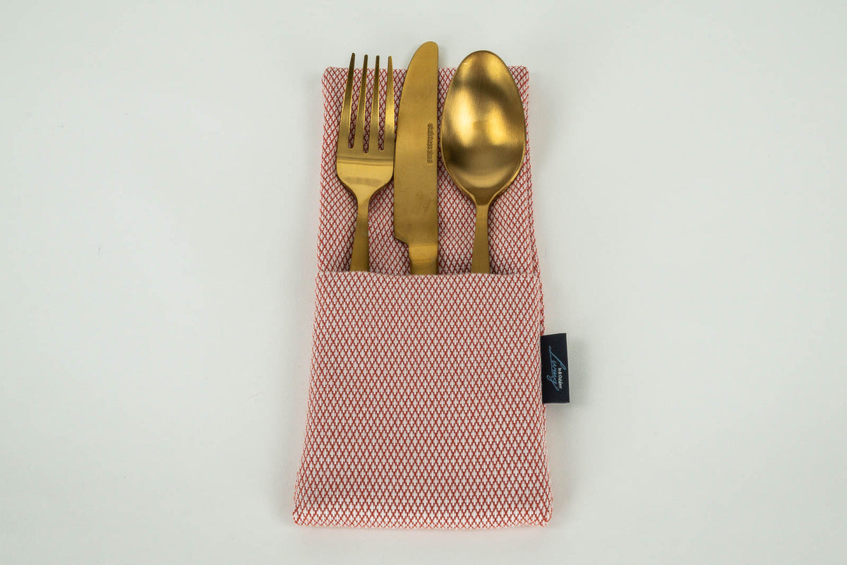 Diamant Bestecktasche Orange (2er Set)