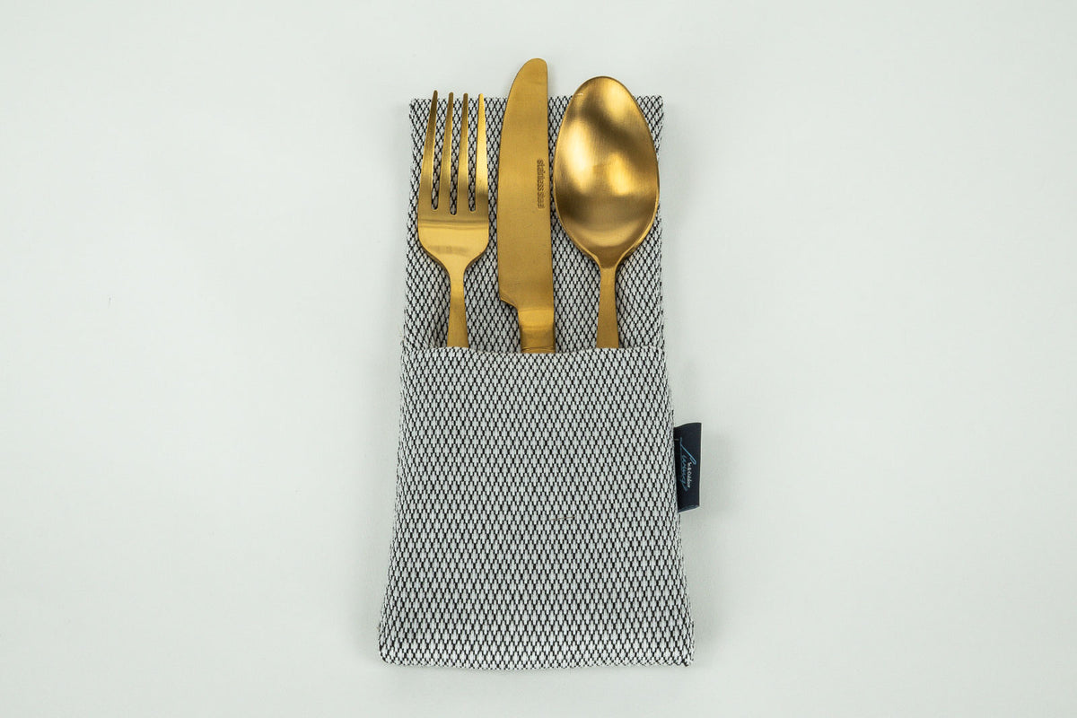 Diamant Bestecktasche Schwarz (2er Set)