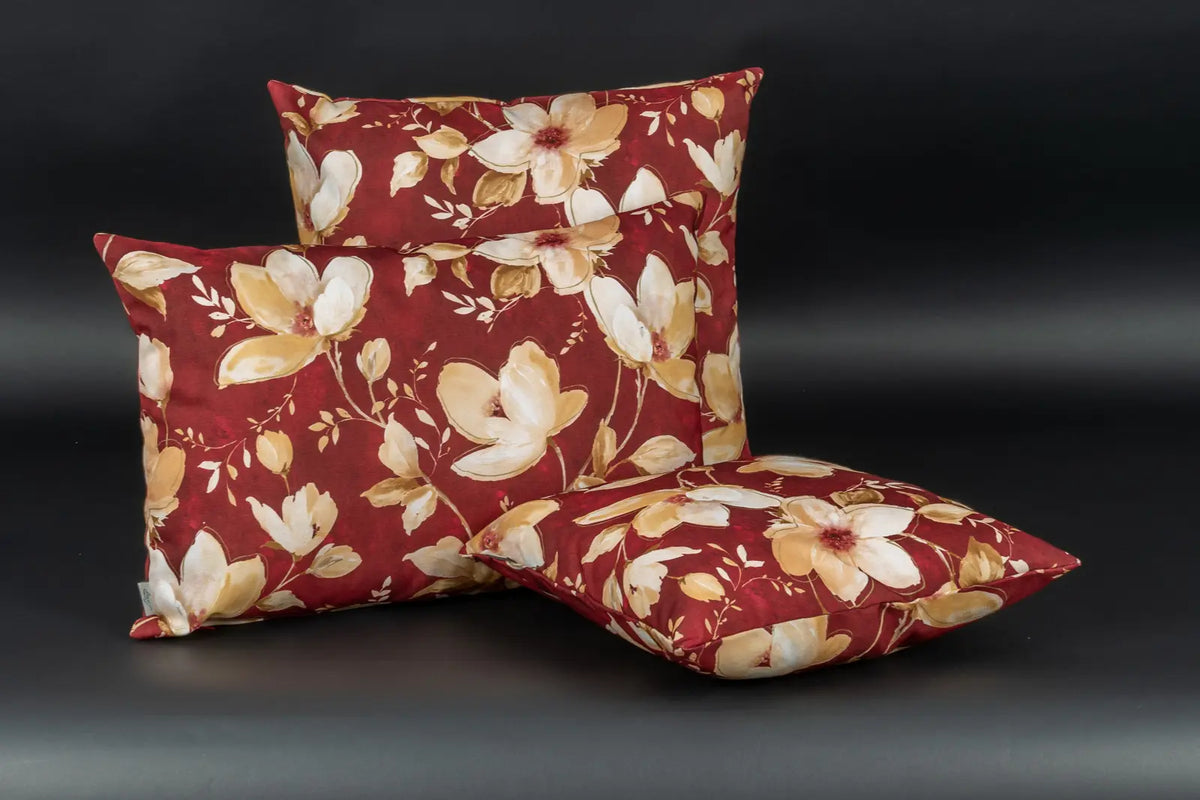 Winterblüte Kissen Rot