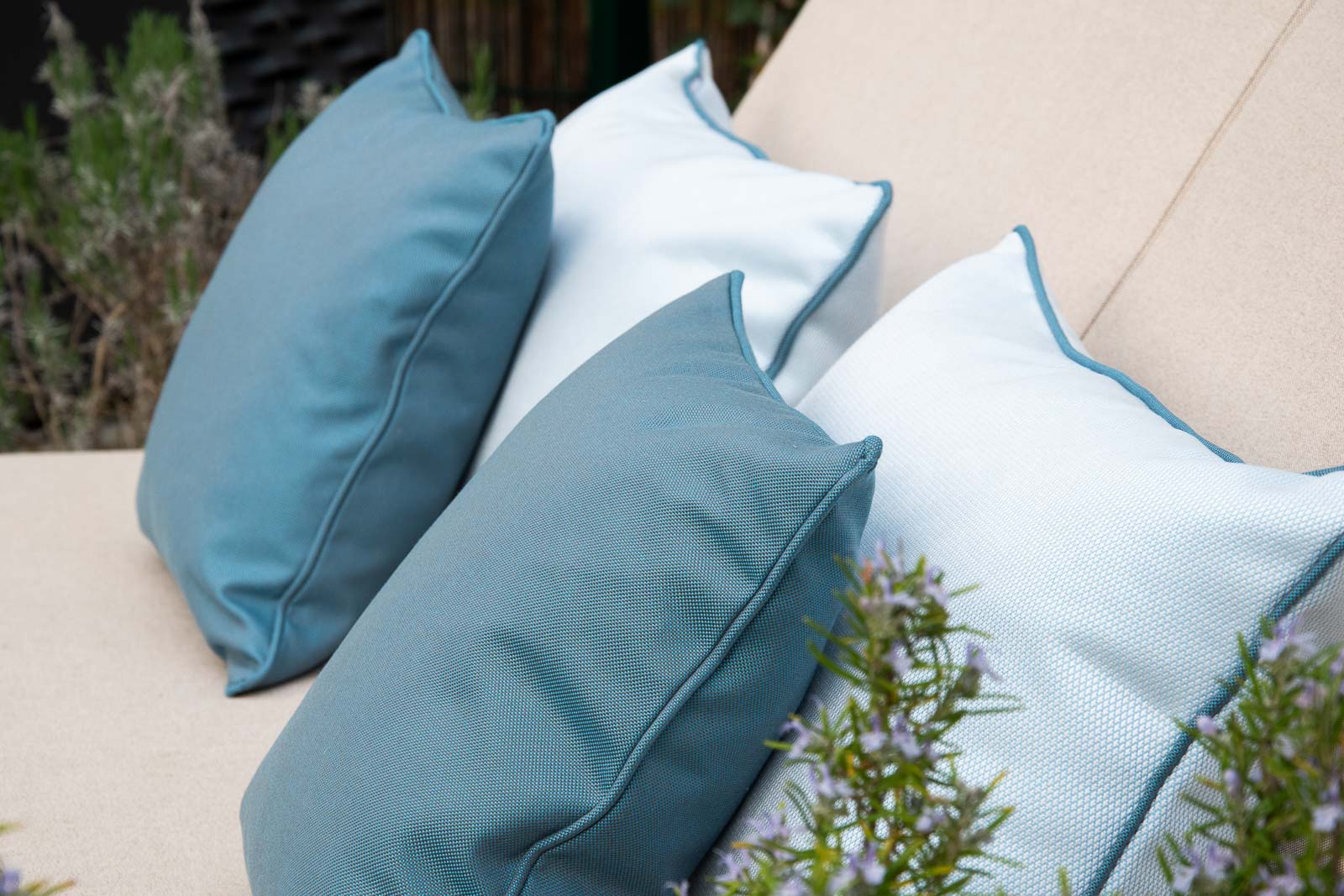 Diamant Kissen Hellblau