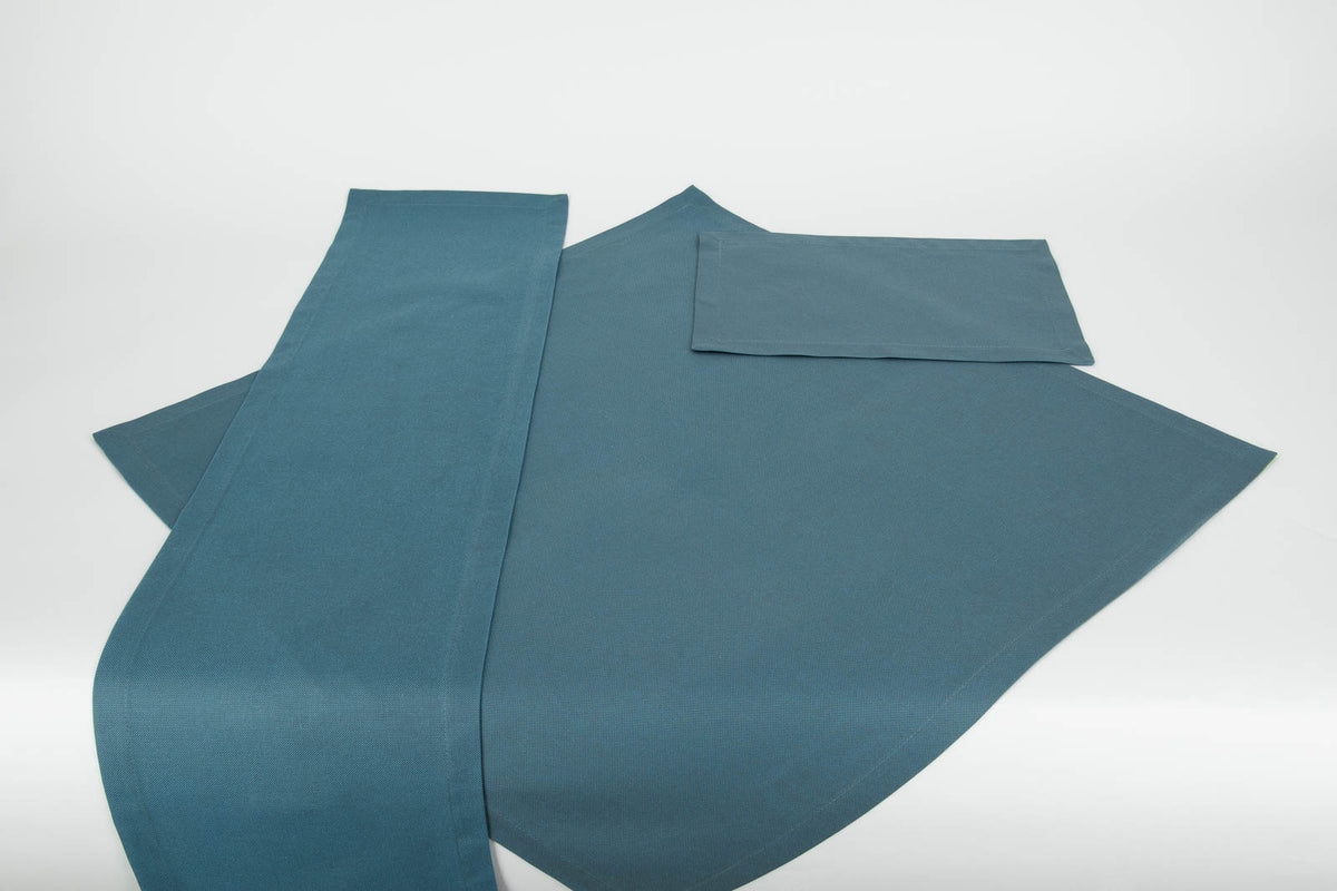 Panama Tischtextilien Petrol