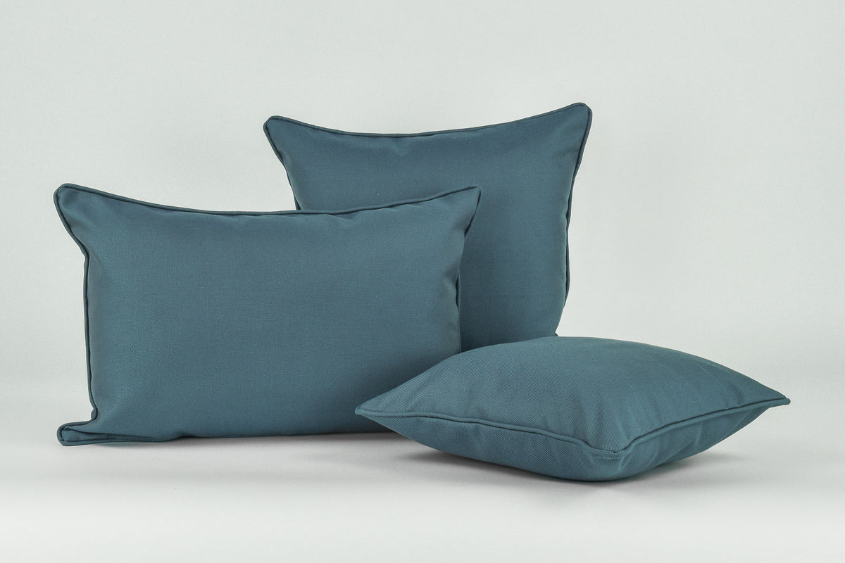 Panama Uni Kederkissen Petrol