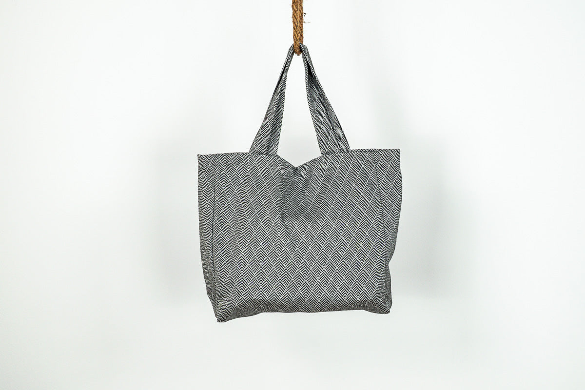 Raute Tragetasche Schwarz