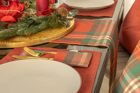 Winterkaro Brotkorb Rot