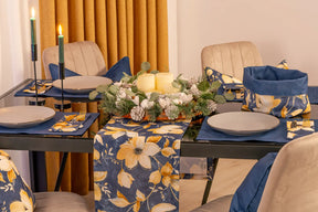 Kleines Wintertischset Blau