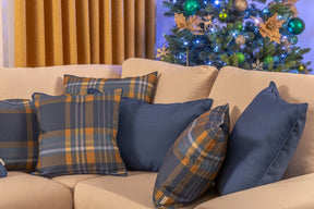 Winter Uni Kissen Blau