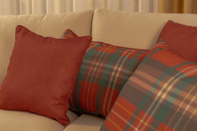 Winterkaro Kissen Rot