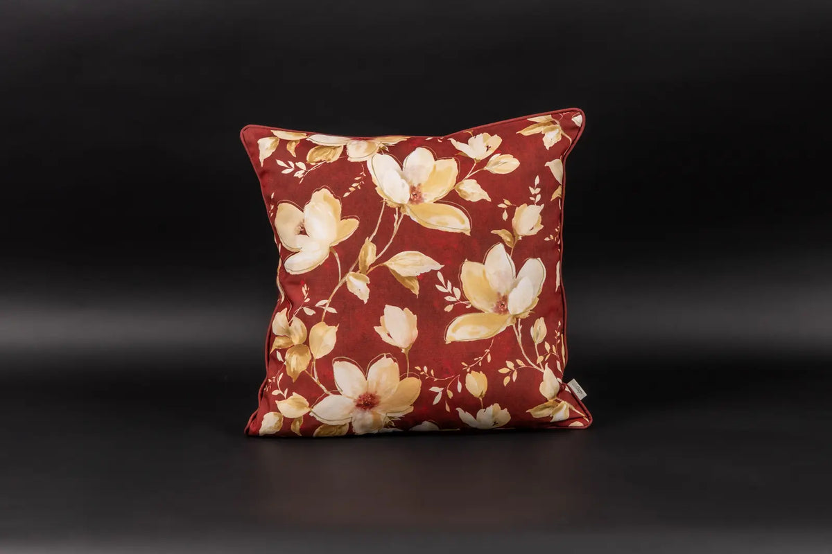 Winterblüte Kederkissen Rot