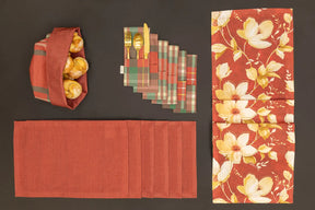 Großes Wintertischset Rot