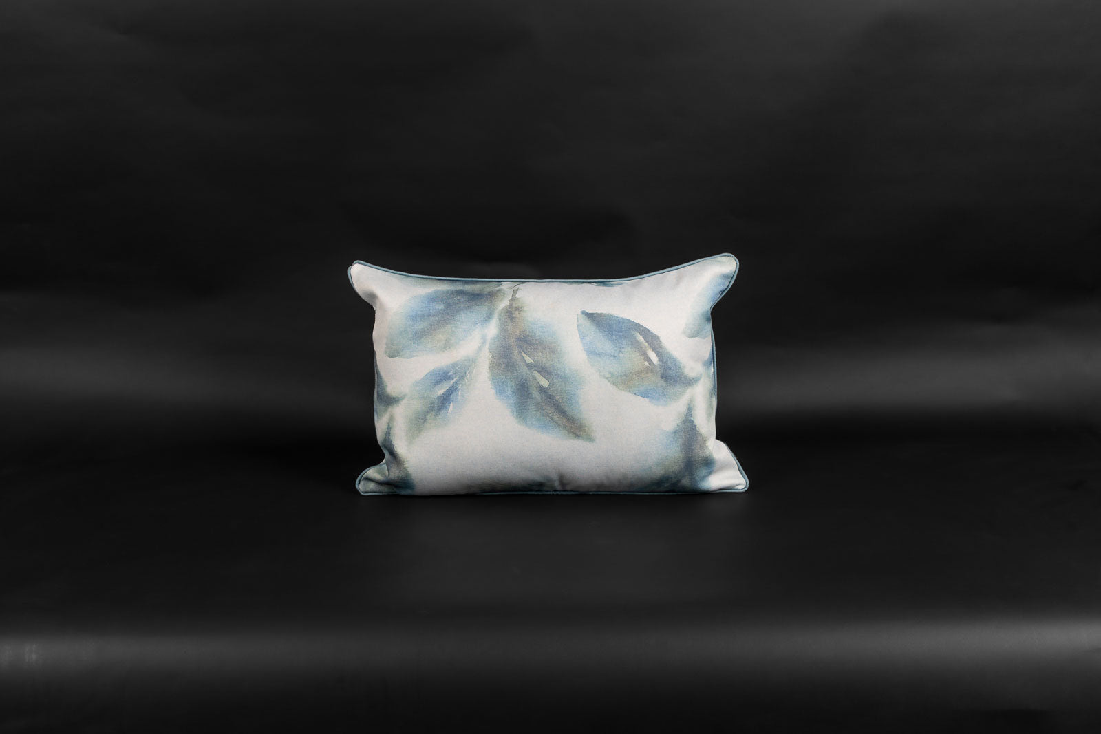 Leaves Kederkissen Petrol