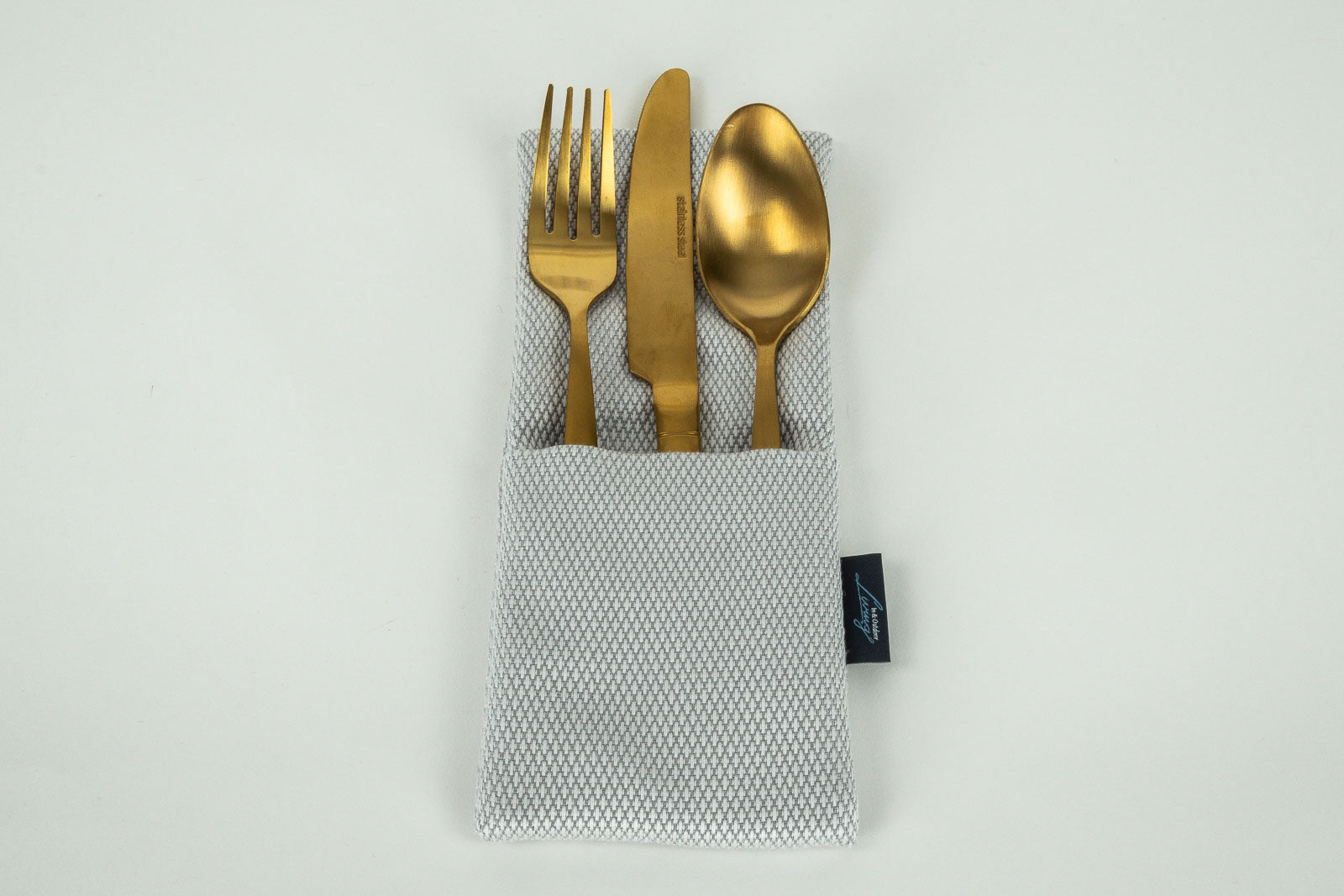 Diamant Bestecktasche Grau (2er Set)