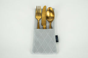 Raute Bestecktasche Grau (2er Set)