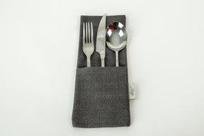 Moonlight Bestecktasche Salvador Dunkelgrau (2er Set)