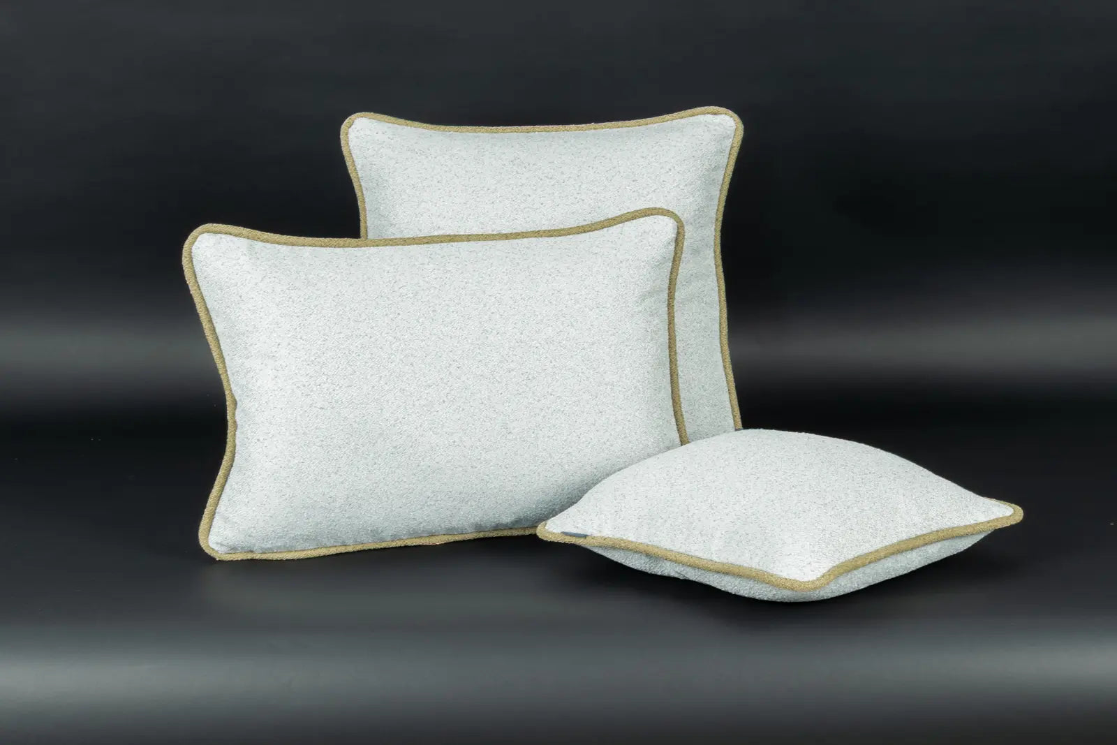 Signature Kederkissen Hellgrau/Oliv