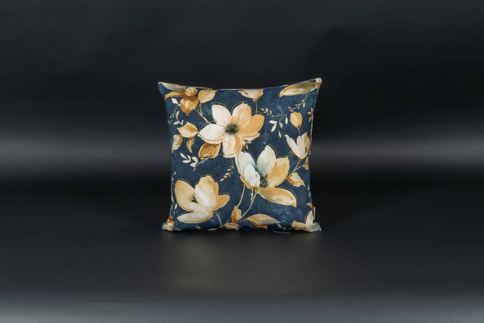 Winterblüte Kissen Blau