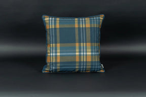 Winterkaro Kederkissen Blau