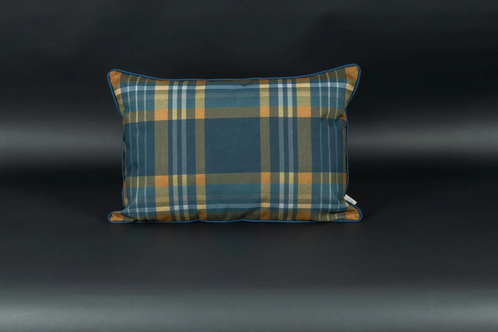 Winterkaro Kederkissen Blau