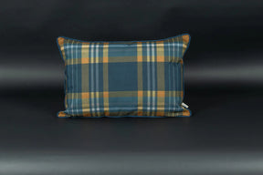 Winterkaro Kederkissen Blau