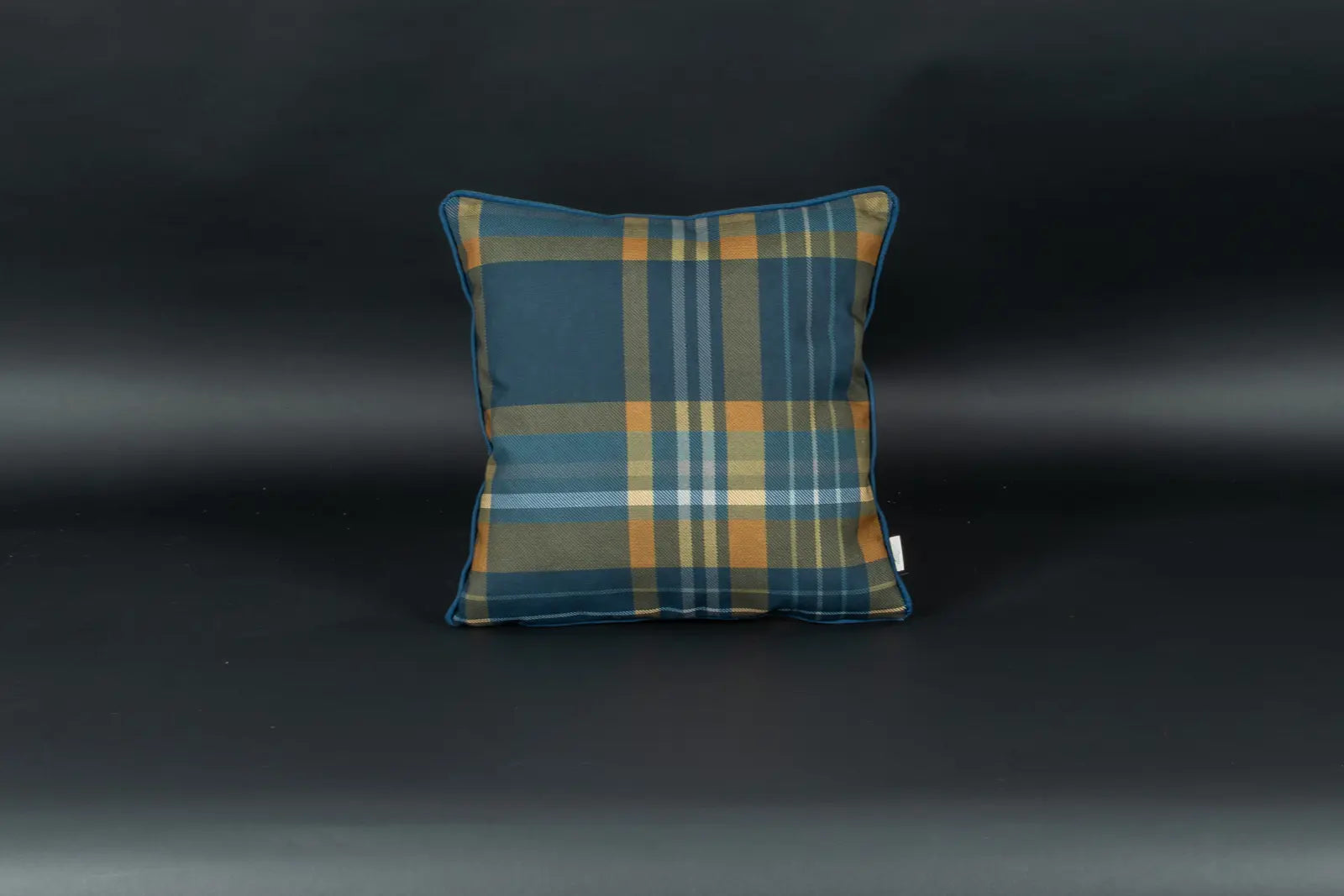 Winterkaro Kederkissen Blau