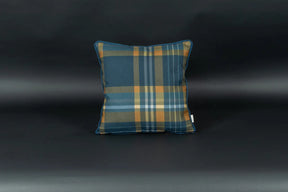 Winterkaro Kederkissen Blau