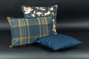 Winter Uni Kederkissen Blau