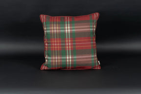 Winterkaro Kederkissen Rot