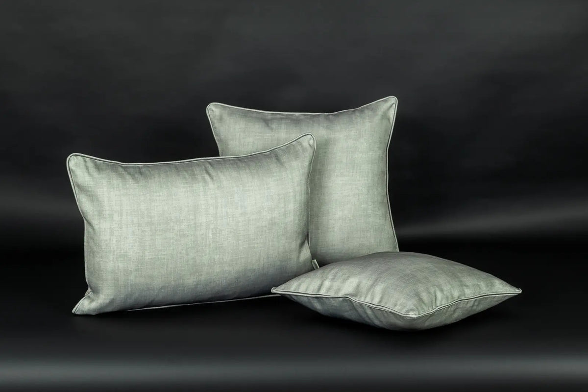 Peru Kederkissen Graugrün