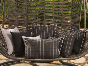 Panama Uni Kederkissen Anthrazit