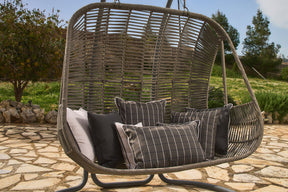 Panama Uni Kederkissen Anthrazit