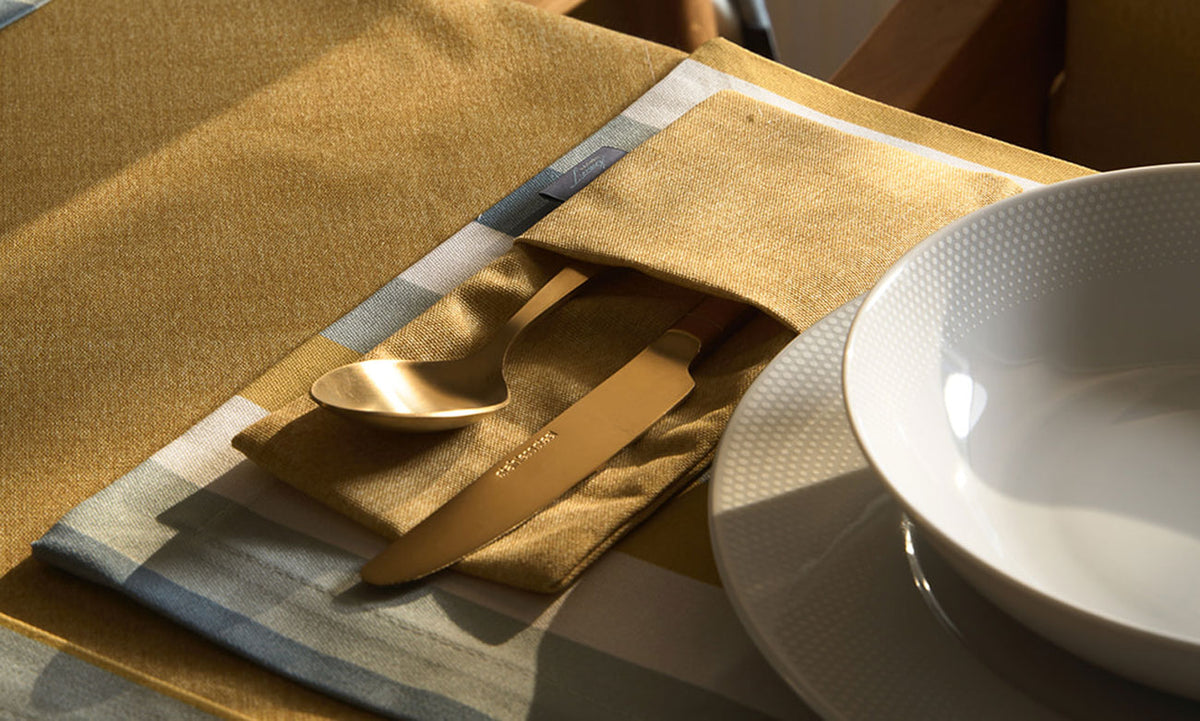 Salvador Bestecktasche Ocker (2er Set)