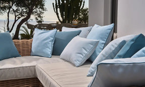 Raute Kissen Hellblau