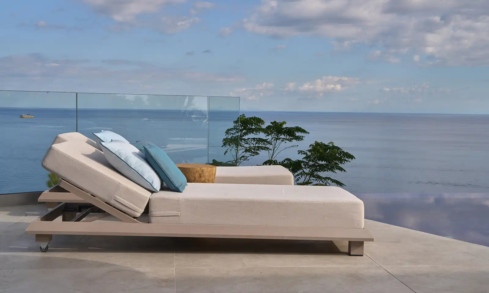 Diamant Kederkissen Hellblau