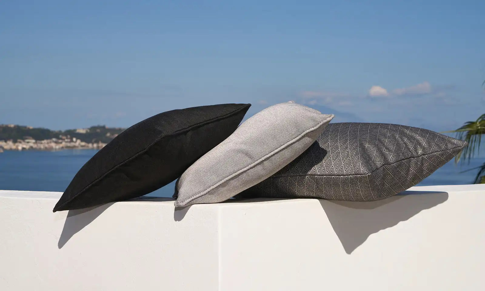 Diamant Kederkissen Schwarz