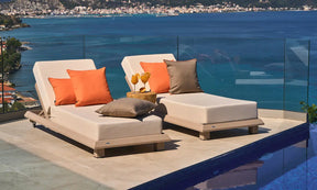 Panama Uni Kederkissen Orange