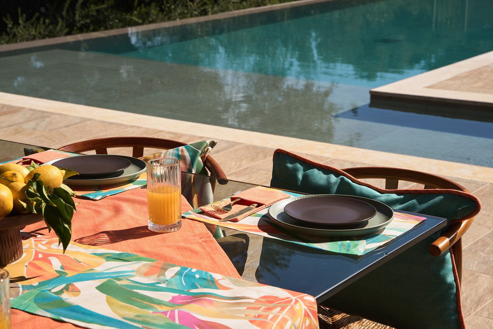 Tropical Platzset Salvador Coral (2er Set)