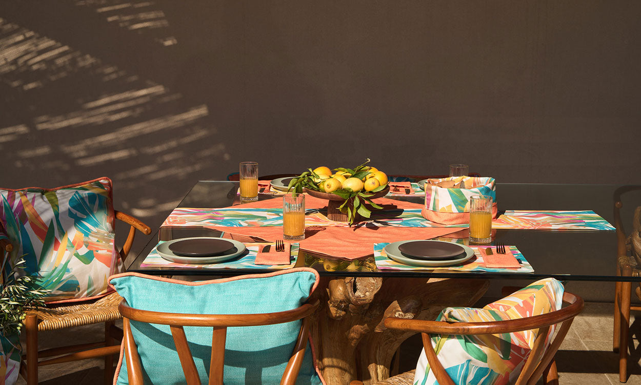 Tropical Bestecktasche  Salvador Coral (2er Set)