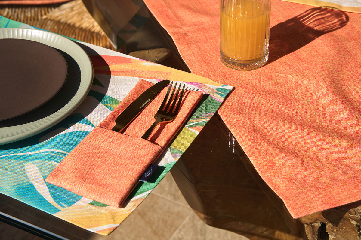 Tropical Platzset Salvador Coral (2er Set)