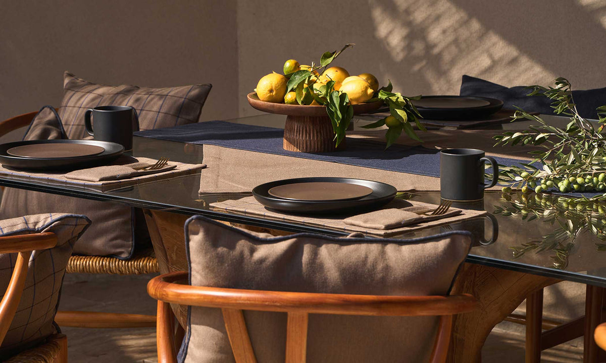 Panama Tischtextilien Braun