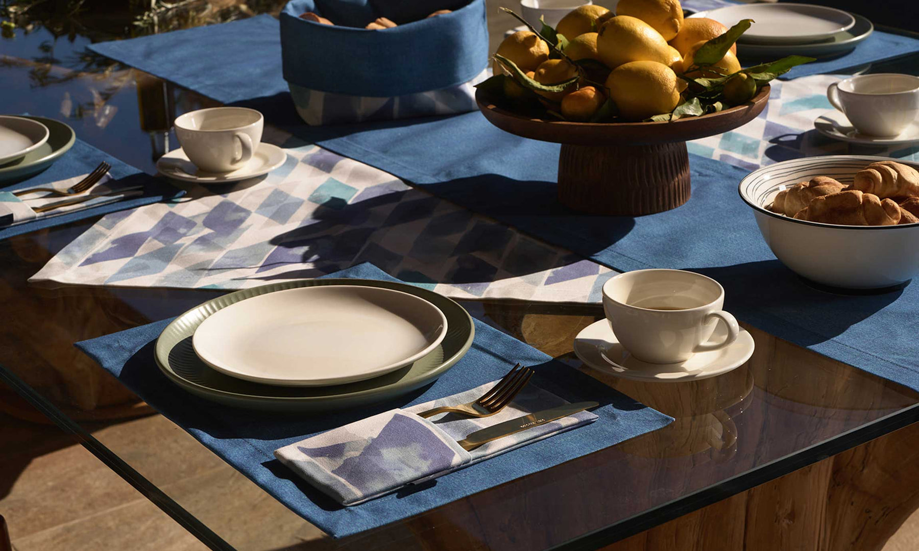 Salvador Platzset Blau (2er Set)