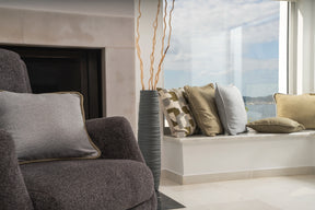 Signature Kederkissen Hellgrau/Oliv