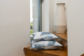 Leaves Kissen Petrol