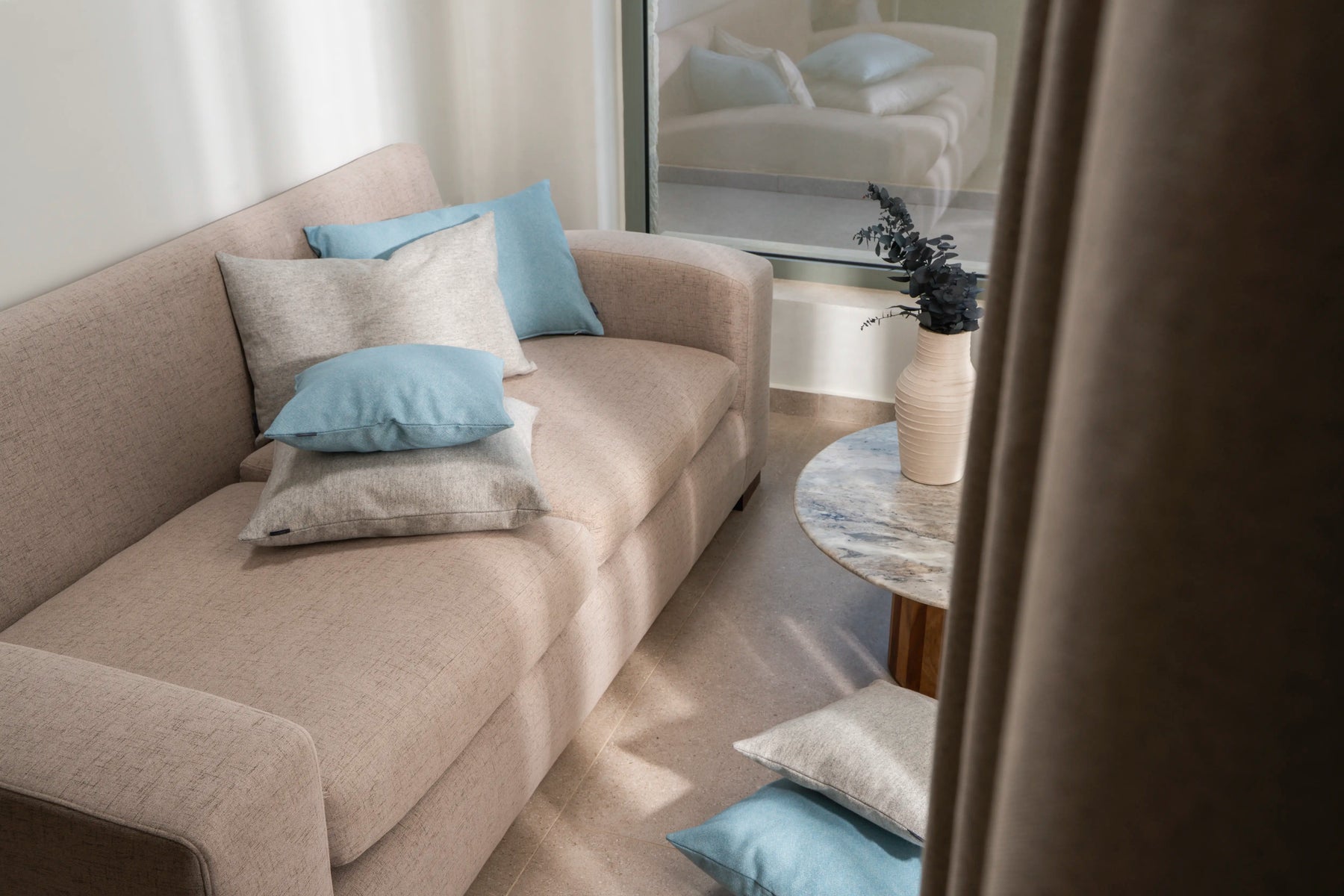 Maple Kissen Türkis