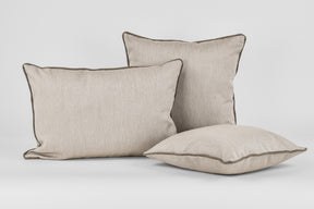 Panama Kederkissen Landhaus Sand/Braun