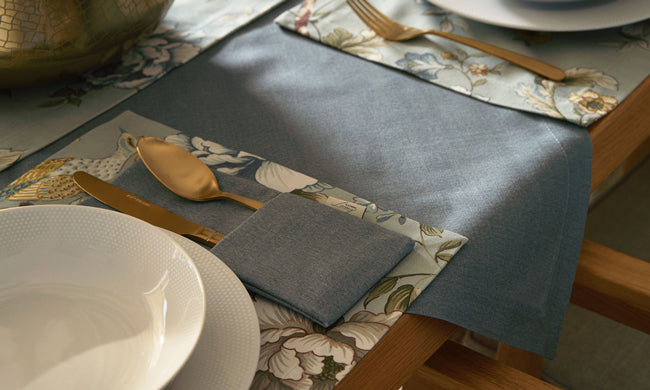 Salvador Bestecktasche Morgenblau (2er Set)