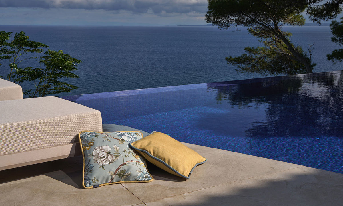 Salvador Uni Kederkissen Ocker